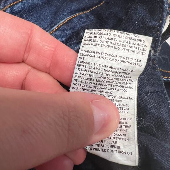 Love Rodennis Women's Jeggings Size 4 Dark Wash Lightly Distressed Jean Leggings - Picture 8 of 9